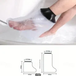 1pc Waterproof Leg Foot Cast Cover Shower Bath Adult, Reusable Watertight Seal Cast Shower Cover Leg To Keep Dry, Bandage Cast Leg Foot Ankle, No On Skin