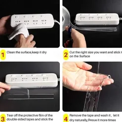 1pc Waterproof Transparent Double Sided Nano Tape Reuse Home Tapes Adhesives Porcelain wood metal plastic Super Glue