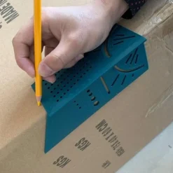 1pc Wood Working Ruler, 3D Mitre Angle Measuring Gauge, Square Size Measure Tool