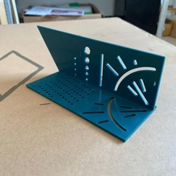 1pc Wood Working Ruler, 3D Mitre Angle Measuring Gauge, Square Size Measure Tool