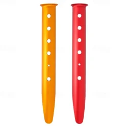 1Pc/4Pcs Heavy Duty Tent Pegs - 31cm Aluminum Alloy U-Shaped Stakes for Secure Camping & Backpacking