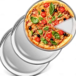 1Pc/3Pcs Stainless Steel Picnic Plates - 8 Inch Lightweight & Stackable for Camping & Outdoor Use