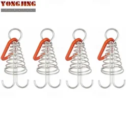 1Pc/4pcs Tent Rope Tighteners - Octopus Buckle for Secure Camping in Windy Conditions