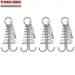 1Pc/4pcs Tent Rope Tighteners - Octopus Buckle for Secure Camping in Windy Conditions