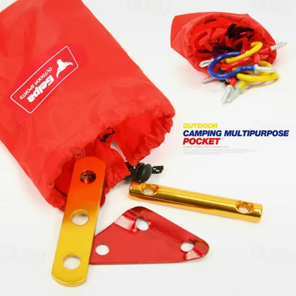 1Pc/4Pcs Waterproof Nylon Travel Organizer Bag - Outdoor Camping Storage Pouch for Clothes, Toiletries & Accessories