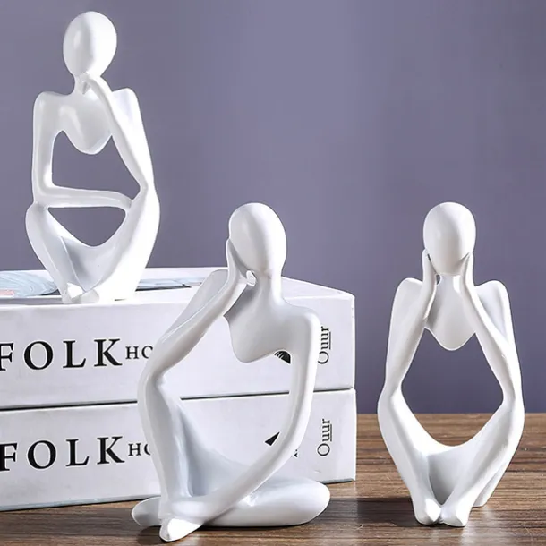 3pcs Abstract Decorative Objects Resin Modern Contemporary for Home Decoration Gifts