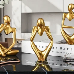 3pcs Abstract Decorative Objects Resin Modern Contemporary for Home Decoration Gifts