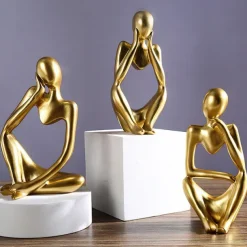 3pcs Abstract Decorative Objects Resin Modern Contemporary for Home Decoration Gifts