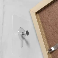 20pcs Acrylic Strong Adhesive Nails Wall Poster Seamless Wall Hook Waterproof Durable Transparent Kitchen Bathroom Screw Hook Hanger