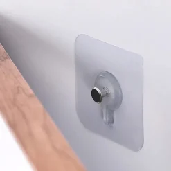 20pcs Acrylic Strong Adhesive Nails Wall Poster Seamless Wall Hook Waterproof Durable Transparent Kitchen Bathroom Screw Hook Hanger