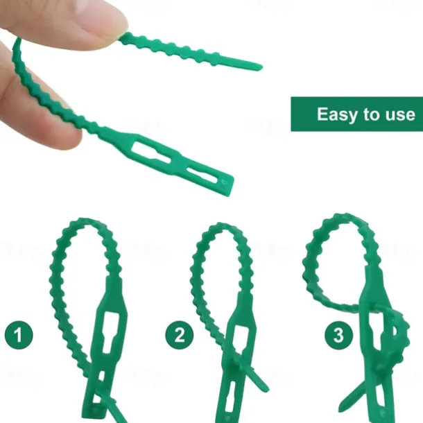 100Pcs Adjustable Plant Ties Garden Plant Twist Ties Planting Supples Garden Tools