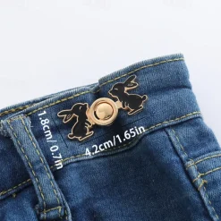 4pcs Adjustable Waistband Wonder: Deluxe Buckle Pin for Tailoring Pants & Dresses, Enhance Your Outfit with Precision Fit & Style