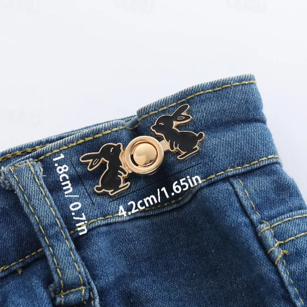 4pcs Adjustable Waistband Wonder: Deluxe Buckle Pin for Tailoring Pants & Dresses, Enhance Your Outfit with Precision Fit & Style