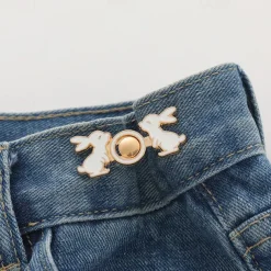 4pcs Adjustable Waistband Wonder: Deluxe Buckle Pin for Tailoring Pants & Dresses, Enhance Your Outfit with Precision Fit & Style