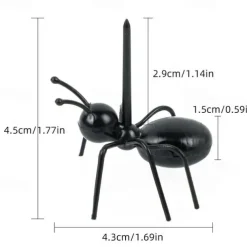12pcs Ants Food Fruit Picks Decoration Ant Shape Forks Snack Cake Dessert Tableware For Home Kitchen Party Dinner Fruit Pick for Restaurants/Cafe