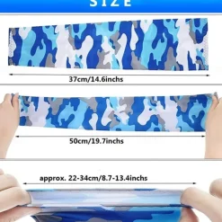 2pcs Arm Sleeves, Sports Sun UV Protection Hand Cover Cooling Warmer For Running Fishing Cycling