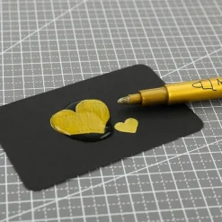 2pcs Art DIY Metal Waterproof Permanent Paint Marker Pens1.5mm Craftwork Resin Mold Pen Art Painting Student Supplies