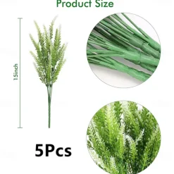 5Pcs Artificial Lavendars Flowers Home Decoration Outdoor Simulation Flowers Plants Decorations Flowers Bouquet Wedding Decoration