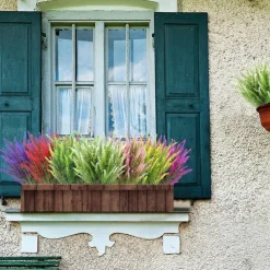 5Pcs Artificial Lavendars Flowers Home Decoration Outdoor Simulation Flowers Plants Decorations Flowers Bouquet Wedding Decoration