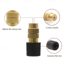 5pcs Automatic Watering System, Household Atomizing Nozzle, Plant Spraying Spray Dust Reduction Gardening Watering Timer Nozzle, Garden Supplies