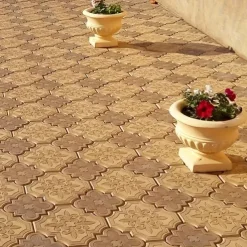 2pcs Beautiful Plastic Molding Large Paver Concrete Mold Concrete Mold Cement Mold, Plastic Brick Mold Concrete Mold Stone Paver Mold, Making Large and Small 