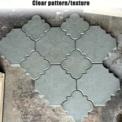 2pcs Beautiful Plastic Molding Large Paver Concrete Mold Concrete Mold Cement Mold, Plastic Brick Mold Concrete Mold Stone Paver Mold, Making Large and Small 