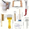 9pcs Beekeeping Tool Kit for Beginners - Durable Stainless Steel, Wood & Plastic Tools with Variety of Beehive Accessories - Ideal Gift Set for Aspiring Beekeepers, Beekeeping Supplies