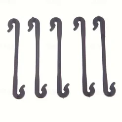 50pcs Black Plastic Clips Are Designed to Support Plants Like Tomatoes And Grapevines, Serving As Fasteners for Gardening Mesh Used in Agricultural Cages And Trellises