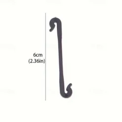 50pcs Black Plastic Clips Are Designed to Support Plants Like Tomatoes And Grapevines, Serving As Fasteners for Gardening Mesh Used in Agricultural Cages And Trellises
