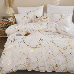 2/3pcs Brushed Printed Bedding Set Including 1 Duvet Cover 1Pillowcase or 2 Pillowcases for Twin/Full/Double/Queen/King