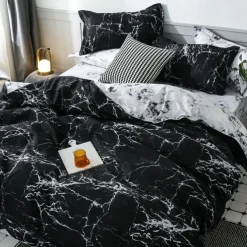 2/3pcs Brushed Printed Bedding Set Including 1 Duvet Cover 1Pillowcase or 2 Pillowcases for Twin/Full/Double/Queen/King