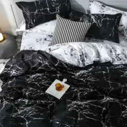 2/3pcs Brushed Printed Bedding Set Including 1 Duvet Cover 1Pillowcase or 2 Pillowcases for Twin/Full/Double/Queen/King