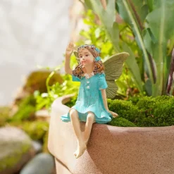 2pcs Butterfly Fairy Flower Pot Decorative Landscape Decorative Accessories