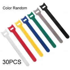 30pcs Cable Organizer - Reusable Self-Gripping Cable Ties for Charger Management, Wire Bundling, Storage, Suitable for Home, Office, Desk Cable Organization
