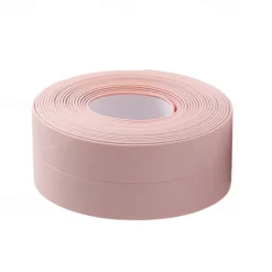 2PCS Caulk Strip Tape PVC Self-Adhesive Decorative Sealing Tape Used for Kitchen Sink Toilet Bathroom Bathtub Floor Wall Edge 0.87''*10.5ft/2.2*320cm