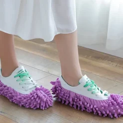 2pcs Chenille Mop Shoe Cover Lazy Man Shoe Cover Floor Mop Shoe Cover Mop Head Cover 2PC