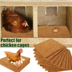 6/10pcs Chicken Nest Box Liners, Premium Laying Hen Nesting Pads, Chicken Coop Bedding, Poultry Supplies, Easy Clean Up