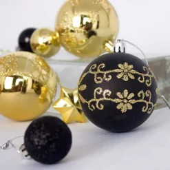 44pcs Christmas Baubles Ball Ornaments Xmas Decoration, Hanging Decorations for Christmas Tree, Holiday, Wedding and Party
