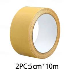 2PCS Cloth-based Double-Sided Tape: High-Adhesive, Ideal for Wedding Red Carpet, Non-Slip Rug Gripper, Floor Mat Fixation with Strong Glue