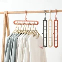2pcs Clothes Coat Hanger Organizer Multi-port Support Drying Racks Plastic Scarf Cabide Storage Rack Hangers