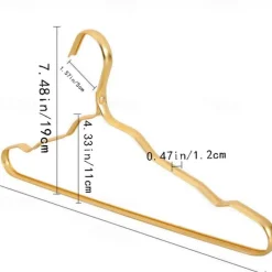 5pcs Clothes Hanger Aluminium Coat Hanger Anti-slip Drying Rack Wardrobe Space Saver Clothing Storage Rack Clothes Horse