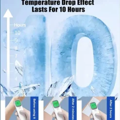 20pcs Cooling Patch, 8 Hours Fever Cooling Gel Pads, Hot Flash Blue Forehead Cold Cooling Sticker Sheets