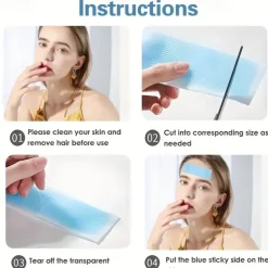 20pcs Cooling Patch, 8 Hours Fever Cooling Gel Pads, Hot Flash Blue Forehead Cold Cooling Sticker Sheets