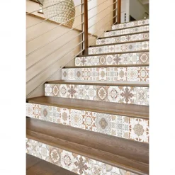 24/48pcs Creative Kitchen Bathroom Living Room Self-adhesive Wall Stickers Waterproof Retro Mosaic Tile Stickers