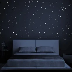452Pcs 3D Glowing Stars Wall Stickers for Ceiling and Wall Decals Perfect for Kids Bedding Room or Party Birthday Gift