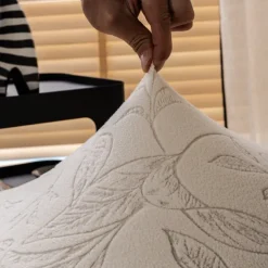 4/6Pcs Dining Chair Cover Slipcovers Plants Jacquard Slipcovers