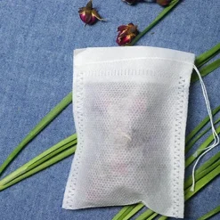 100pcs Disposable Tea Bags Non-Woven, Transparent, And Perfect For Spices! for Hotels,Restaurant, Bulk Kitchenware&Tableware