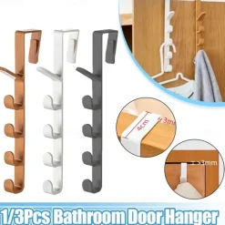 1/3pcs Door Hanger Clothes Rack - Hanging Door Organizer with Hooks for Caps, Purses, Bags, Hats - Home Storage for Bedroom, Cabinets