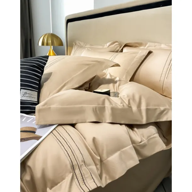 4PCS Duvet Cover Bedding Set 100% Organic Cotton Soft and Breathable Fabric Includes Duvet Cover and Pillowcases for a Comfortable Sleep