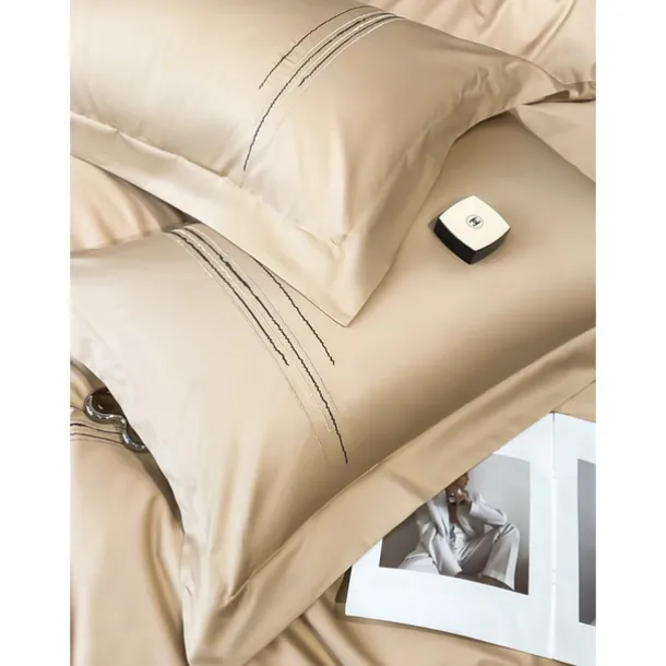 4PCS Duvet Cover Bedding Set 100% Organic Cotton Soft and Breathable Fabric Includes Duvet Cover and Pillowcases for a Comfortable Sleep